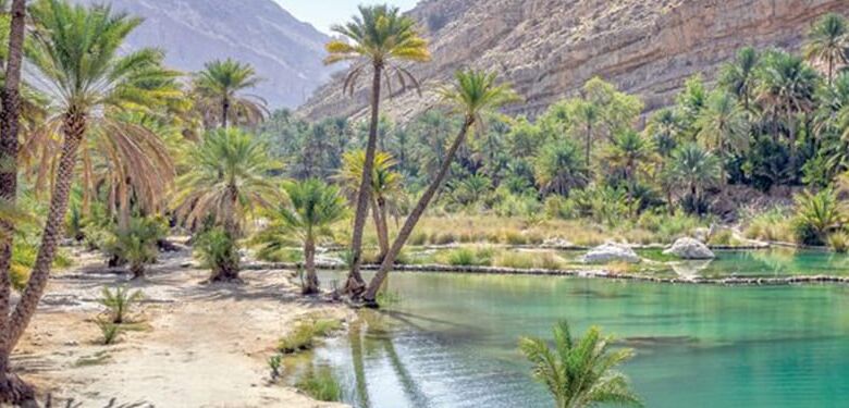 وادي في شمال الشرقية في عمان